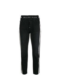 Черно-белые узкие брюки от Philipp Plein