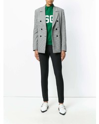 Черно-белые узкие брюки от MSGM