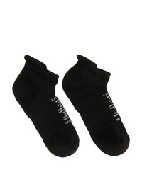 Черно-белые шерстяные носки с принтом