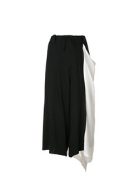 Черно-белые широкие брюки от Yohji Yamamoto