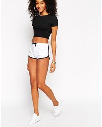 Женские черно-белые шорты от Asos