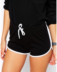 Женские черно-белые шорты от Asos