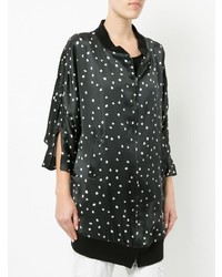 Женский черно-белый бомбер с принтом от Ann Demeulemeester