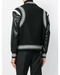 Мужской черно-белый бомбер с принтом от Neil Barrett