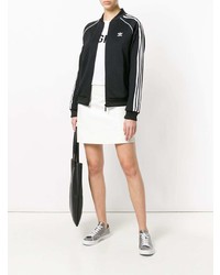 Женский черно-белый бомбер от adidas