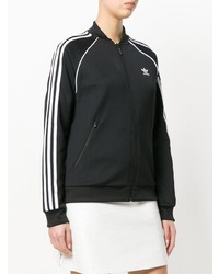 Женский черно-белый бомбер от adidas