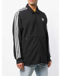 Мужской черно-белый бомбер от adidas