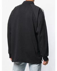 Мужской черно-белый бомбер от adidas