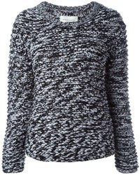 Женский черно-белый вязаный свитер от Public School