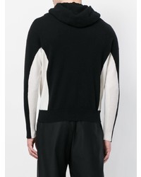 Мужской черно-белый вязаный худи от Unconditional