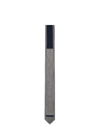Мужской черно-белый галстук в вертикальную полоску от Giorgio Armani