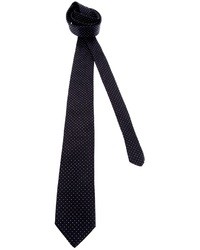 Мужской черно-белый галстук в горошек от Dolce & Gabbana