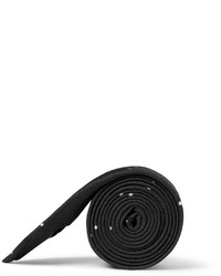 Мужской черно-белый галстук в горошек от Saint Laurent