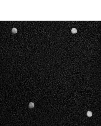 Мужской черно-белый галстук в горошек от Saint Laurent