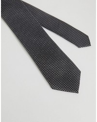Мужской черно-белый галстук в горошек от French Connection