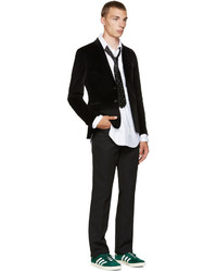 Мужской черно-белый галстук с принтом от Kenzo
