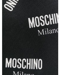 Мужской черно-белый галстук с принтом от Moschino