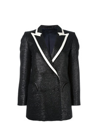 Женский черно-белый двубортный пиджак от Blazé Milano