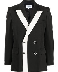 Мужской черно-белый двубортный пиджак от Casablanca