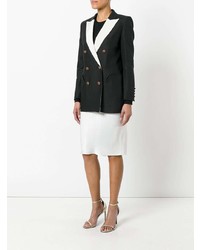 Женский черно-белый двубортный пиджак от Blazé Milano