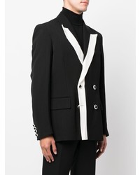 Мужской черно-белый двубортный пиджак от Casablanca