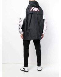 Мужской черно-белый дождевик от Kappa