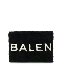 Черно-белый клатч с принтом от Balenciaga