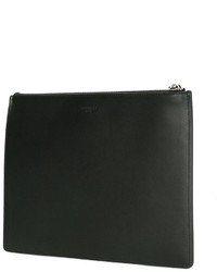 Черно-белый кожаный клатч с принтом от Givenchy