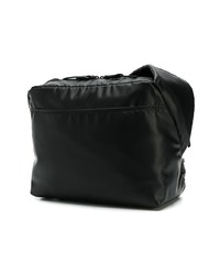 Мужской черно-белый кожаный рюкзак с принтом от Diesel