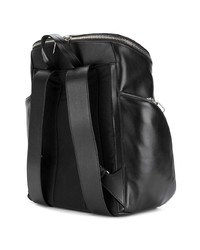 Мужской черно-белый кожаный рюкзак с принтом от Kenzo