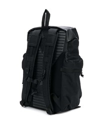 Мужской черно-белый кожаный рюкзак с принтом от Y-3