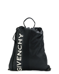 Мужской черно-белый кожаный рюкзак от Givenchy