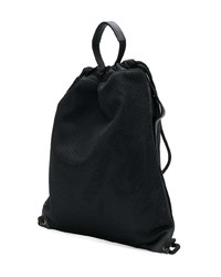 Мужской черно-белый кожаный рюкзак от Givenchy