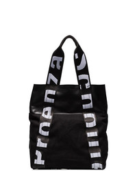 Женский черно-белый кожаный рюкзак от Proenza Schouler