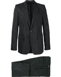Черно-белый костюм в вертикальную полоску от Givenchy