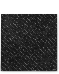 Черно-белый нагрудный платок в горошек от Lanvin
