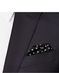 Черно-белый нагрудный платок в горошек от Alexander McQueen