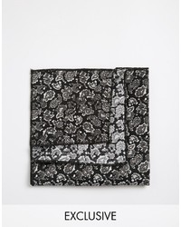 Черно-белый нагрудный платок с "огурцами" от Reclaimed Vintage
