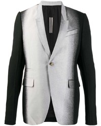 Мужской черно-белый омбре пиджак от Rick Owens