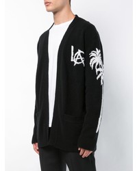 Мужской черно-белый открытый кардиган от Adaptation