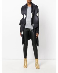 Женский черно-белый открытый кардиган от Pierantoniogaspari