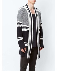 Мужской черно-белый открытый кардиган от OSKLEN