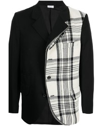 Мужской черно-белый пиджак в шотландскую клетку от Comme Des Garcons Homme Plus