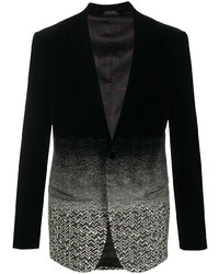 Мужской черно-белый пиджак с принтом от Giorgio Armani