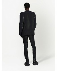 Мужской черно-белый пиджак с принтом от Balmain