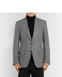 Мужской черно-белый пиджак с узором "гусиные лапки" от Tom Ford