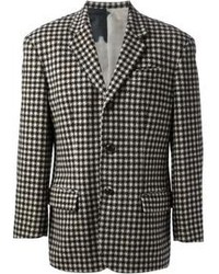 Мужской черно-белый пиджак с узором "гусиные лапки" от Jean Paul Gaultier