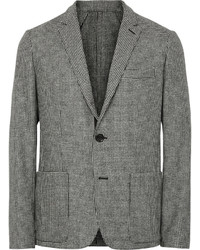 Мужской черно-белый пиджак с узором "гусиные лапки" от Ovadia & Sons