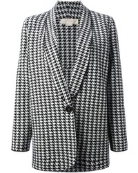 Женский черно-белый пиджак с узором "гусиные лапки" от Stella McCartney