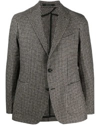 Мужской черно-белый пиджак с узором "гусиные лапки" от Tagliatore